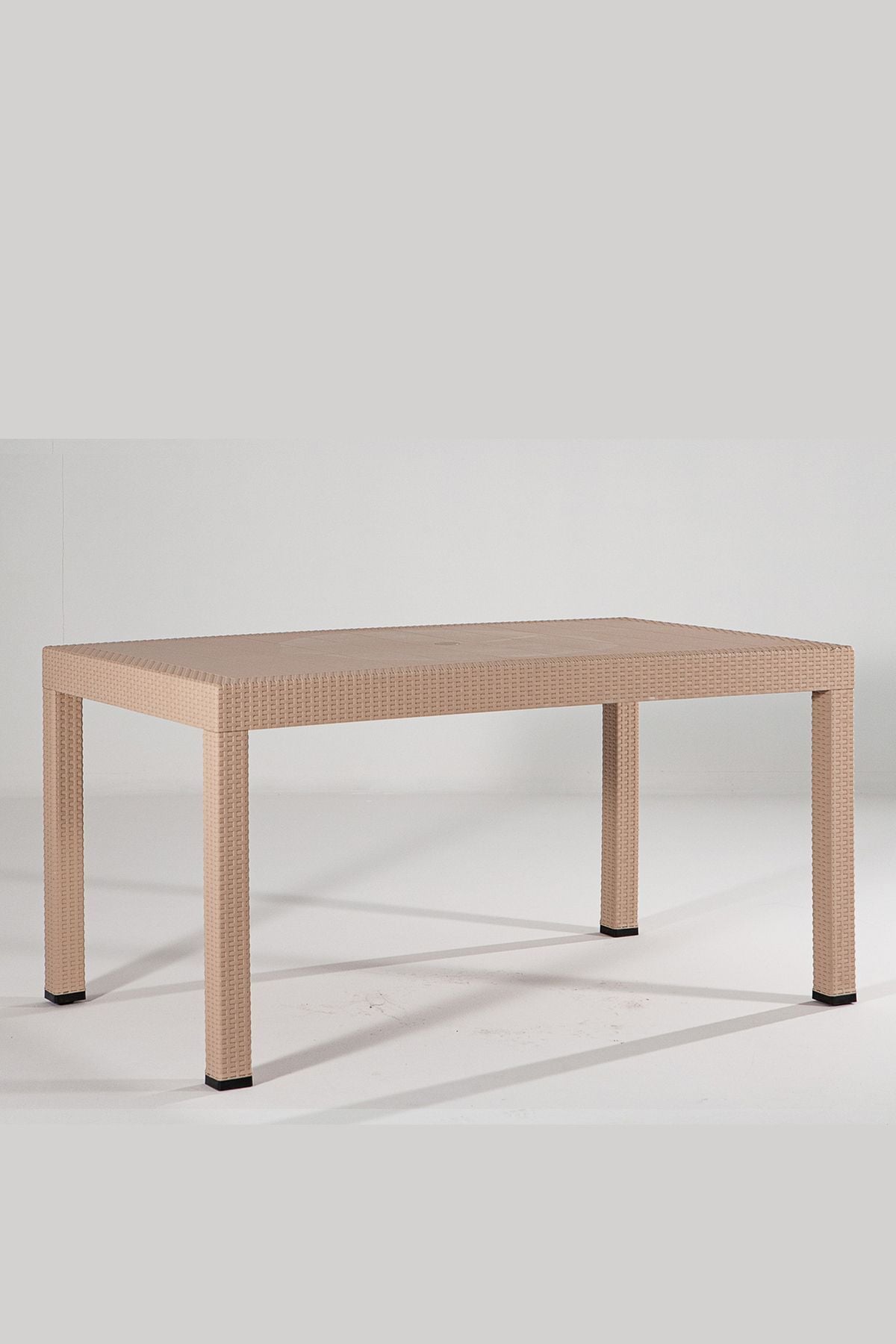 Mobetto Rattan 90x150 Camsız Cappucino Masa - Bahçe&balkon&teras