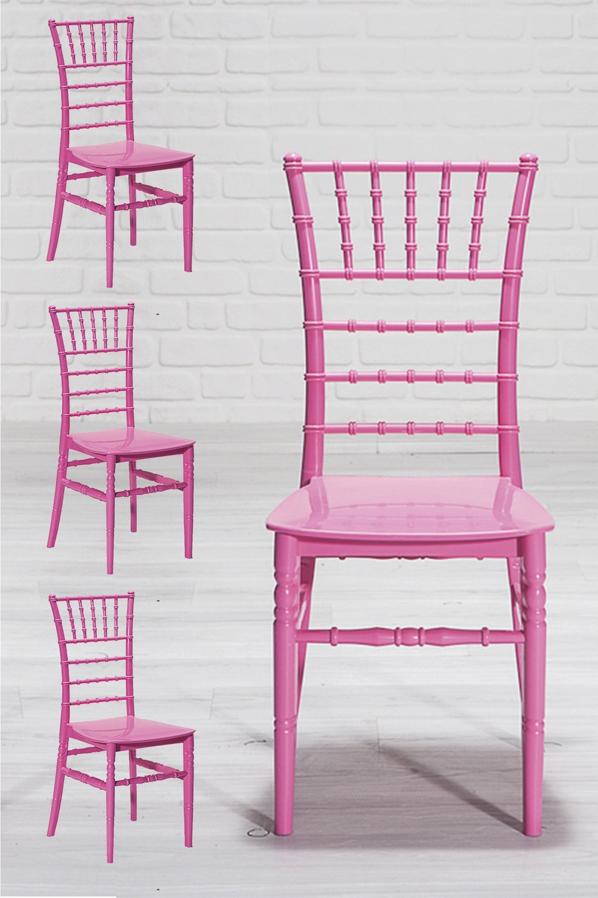 Mobetto Soho Home Mutfak Sandalyesi 4 Adet-pembe