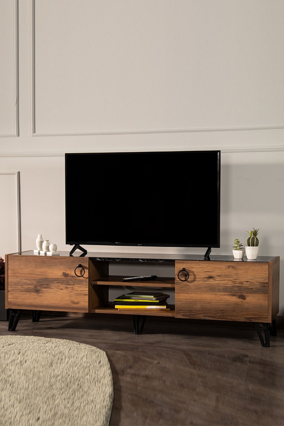 Modalife 160x37  cm Kapaklı Tv Sehpası