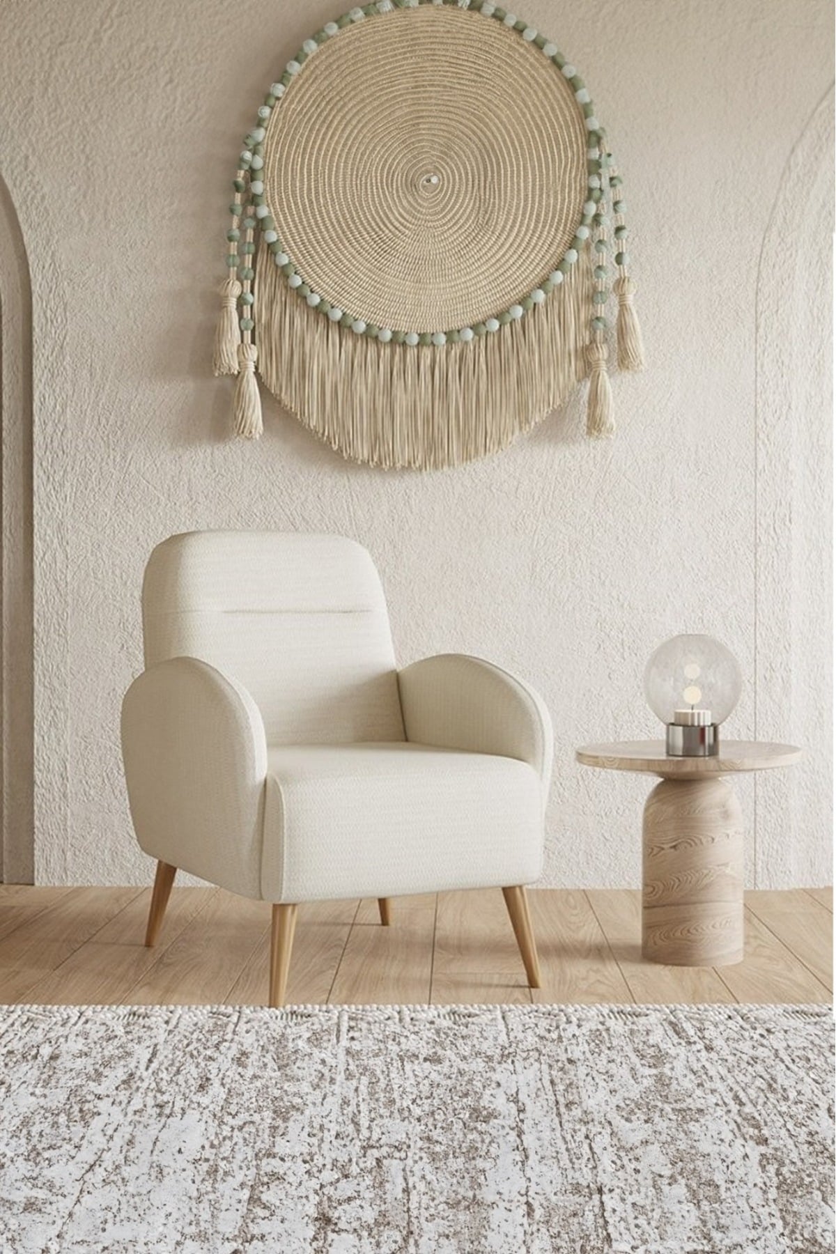 Modalife Bohem Plus Berjer, Tekli Koltuk, Salon Oturma Odası, İskandinav