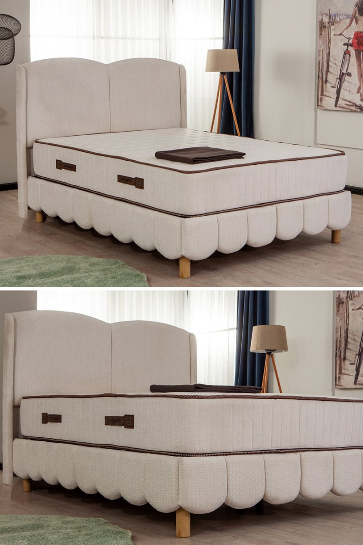 Modamed Bohem Plus Yatak Seti / Karyola + Başlık + Yatak