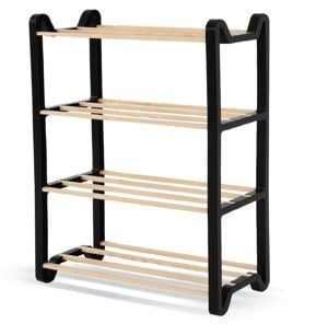 Moduler Masif Ahsap Ayakkabilik 35*20*68Cm -Na-05