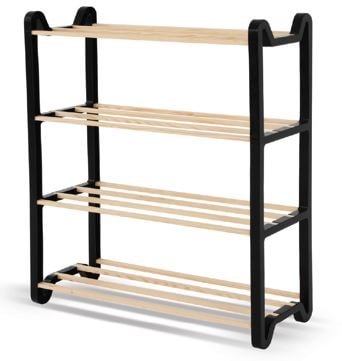 Moduler Masif Ahsap Ayakkabilik 65*20*68Cm -Na-04