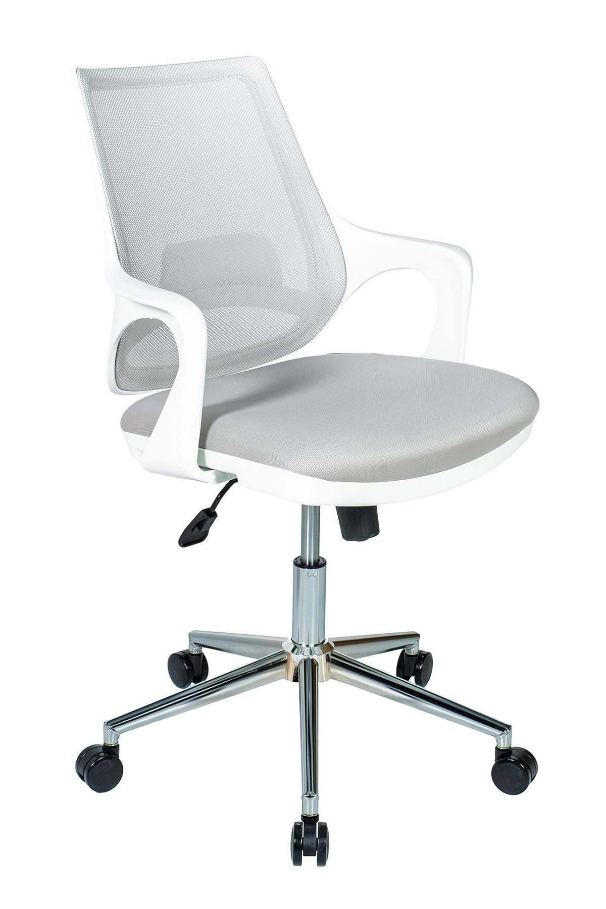 Ofisbazaar Buya Beyaz Fileli Çalışma Koltuğu | Ergonomik Şef Ve Toplantı Koltuğu Gri