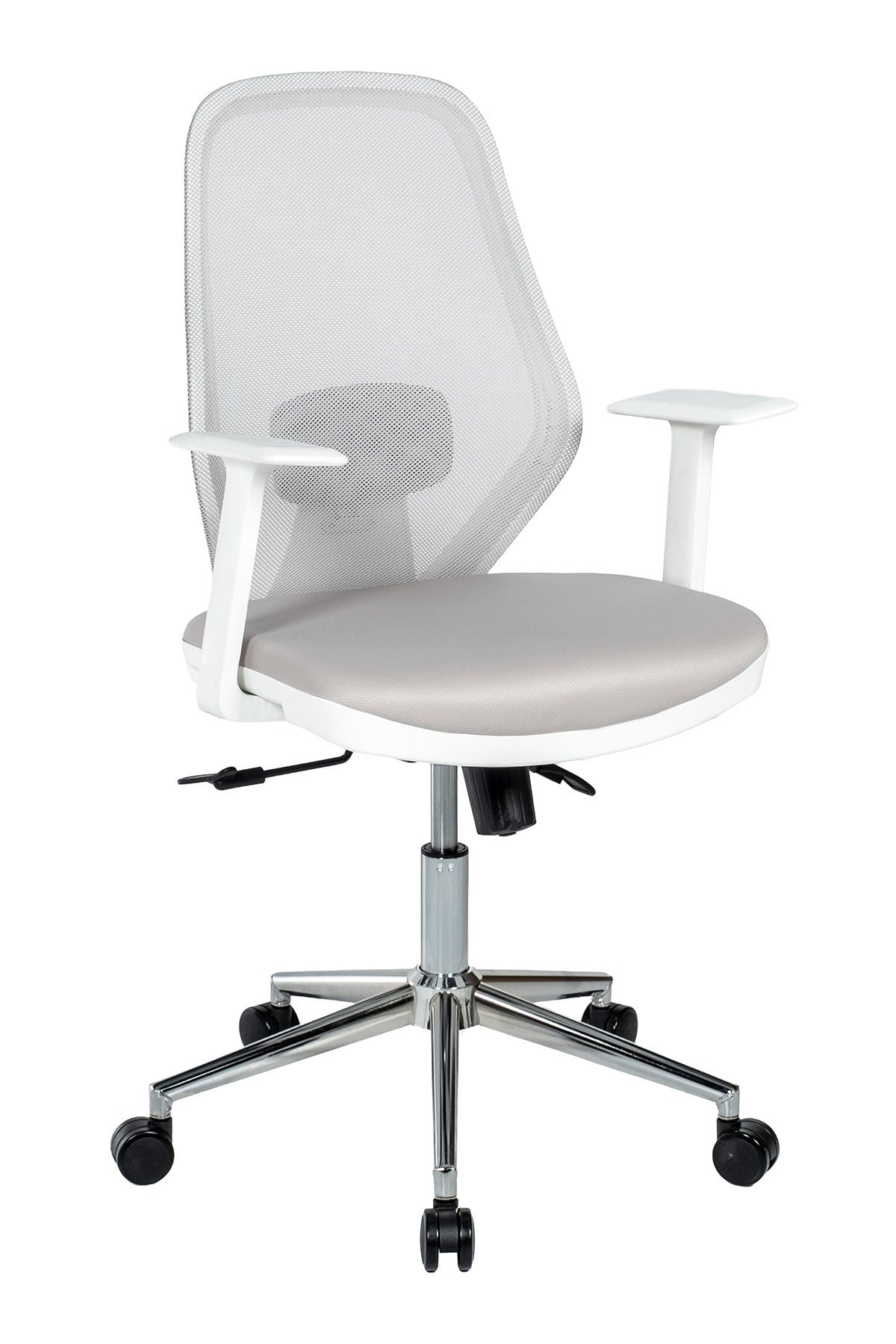 Ofisbazaar Dali Beyaz Fileli Çalışma Koltuğu | Ergonomik Şef Ve Toplantı Koltuğu Gri