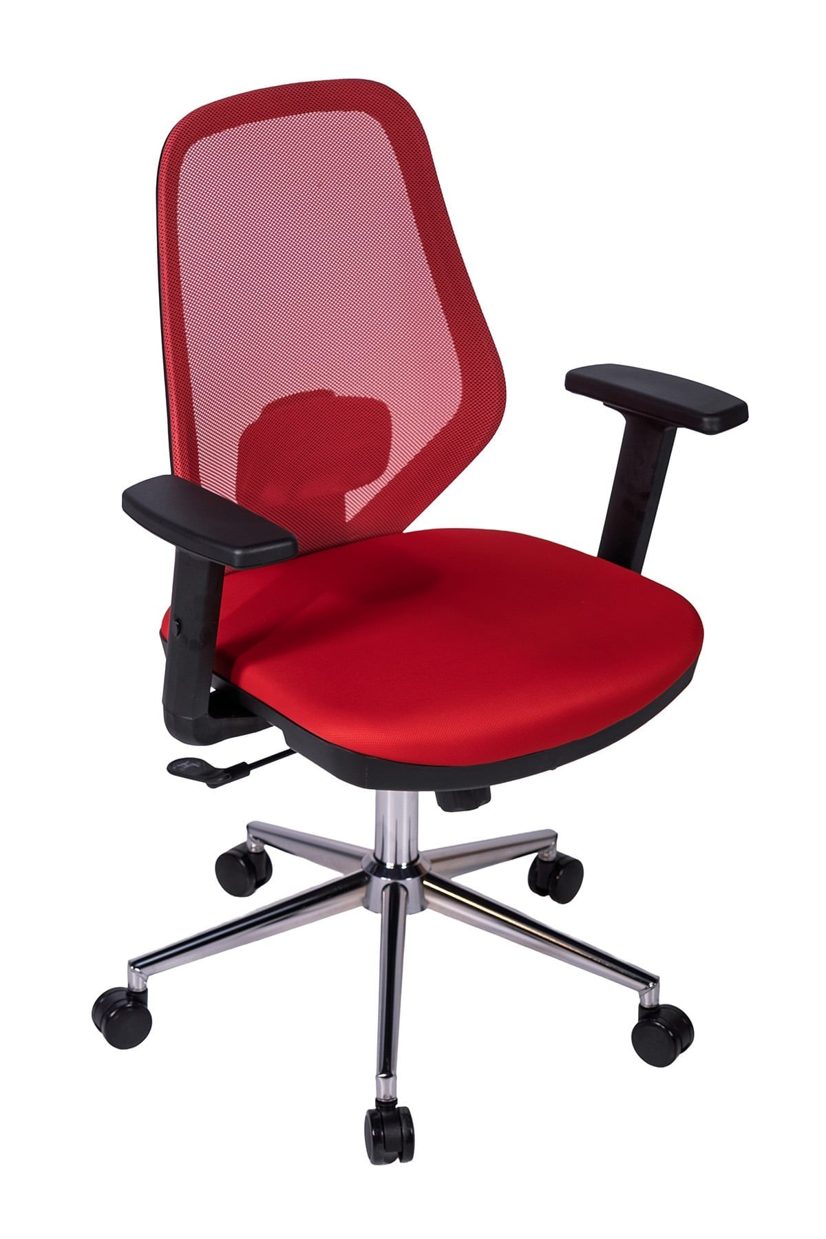 Ofisbazaar Dali Fileli Çalışma Koltuğu | Ergonomik Şef Ve Toplantı Koltuğu Kırmızı