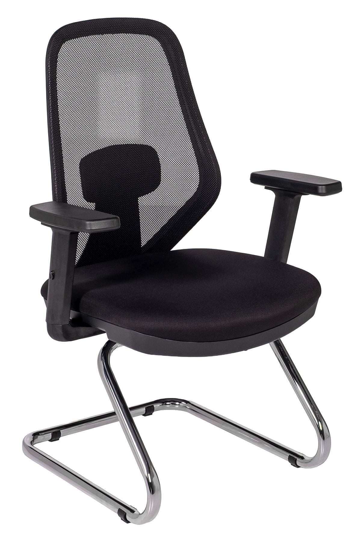 Ofisbazaar Dali Fileli Misafir Koltuğu | Ergonomik Toplantı Ve Bekleme Koltuğu Siyah Fileli