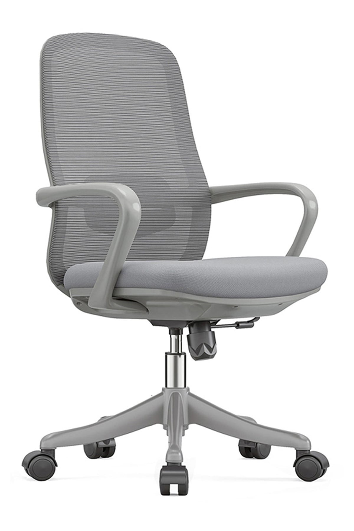 Ofisbazaar Lavander Fileli Çalışma Koltuğu | Ergonomik Şef Ve Toplantı Koltuğu Gri