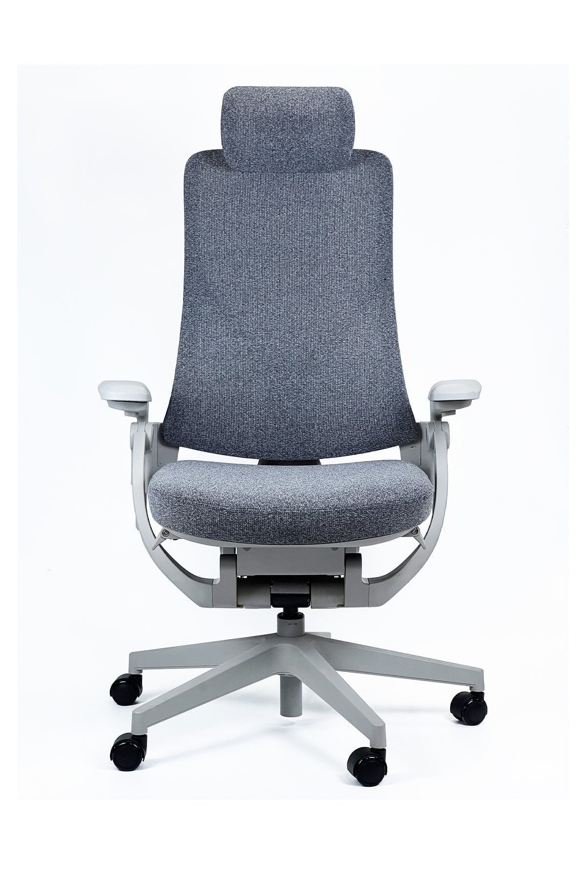 Ofisbazaar SKY Ergonomik Yönetici Koltuğu|Ayarlanabilir Başlıklı, Konforlu Ofis Koltuğu Gri