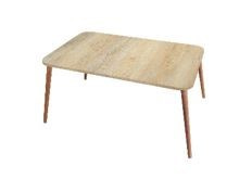 Oval Kenar Retro Orta Sehpa Mese 90X50