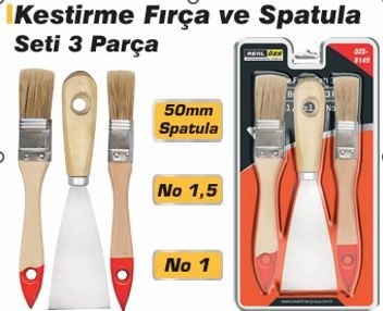 Ozs-8148 Kestirme Firca Ve Spatula Seti 3 Parca