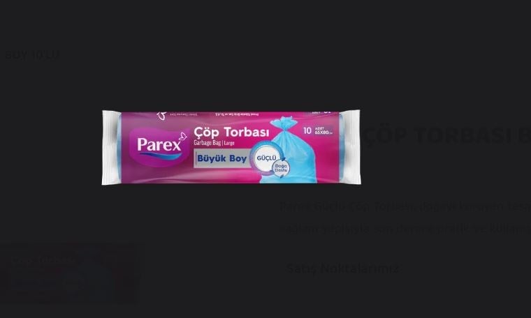 PAREX GUCLU COP TORBASI BUYUK  BOY 10LU