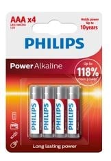 Philips Alkaline Pil Aaa 4Lü Paket Lr03P4B/10