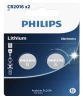 Philips Düğme Pil Cr2016 2Li Paket Cr2016P2/01B