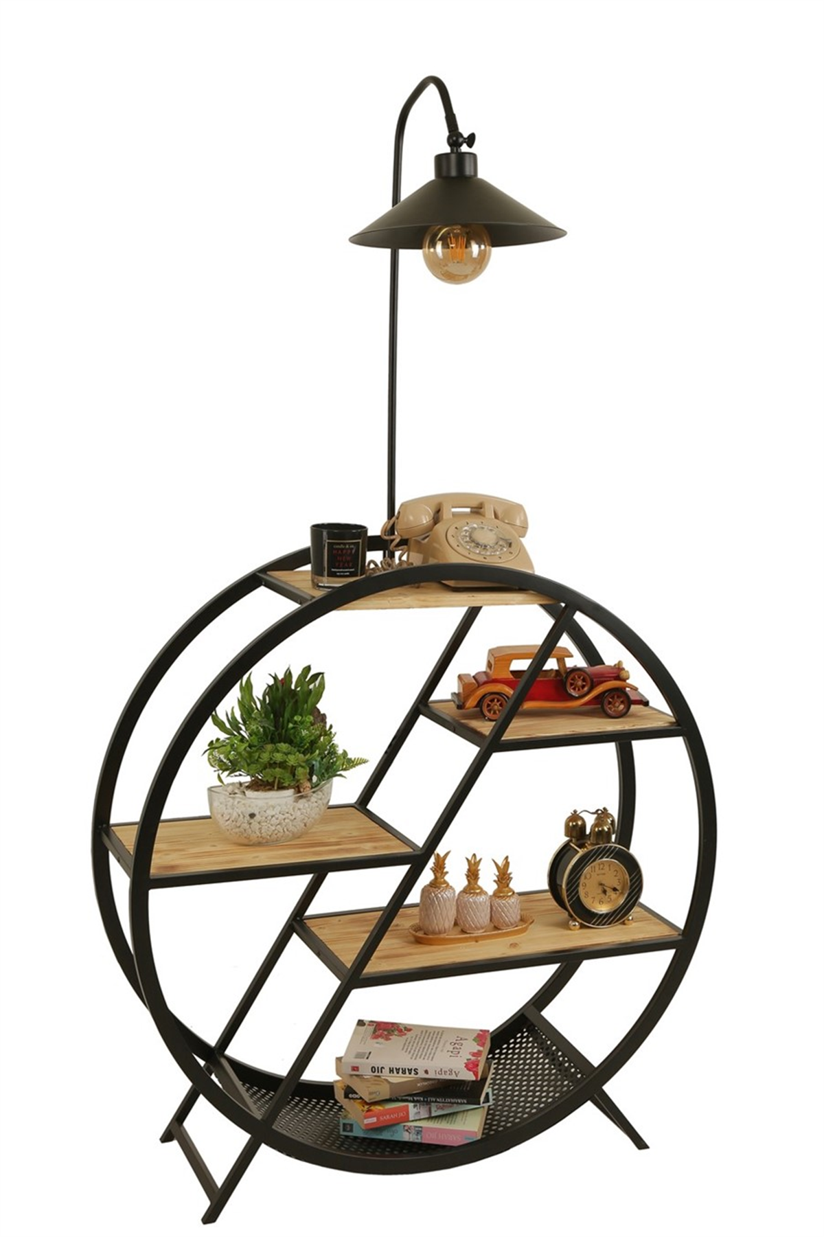 Plüton Yanık Lambader Metal Başlıklı