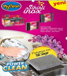 Power Clean Paslanmaz Inox Telli Sünger 2Li Paket