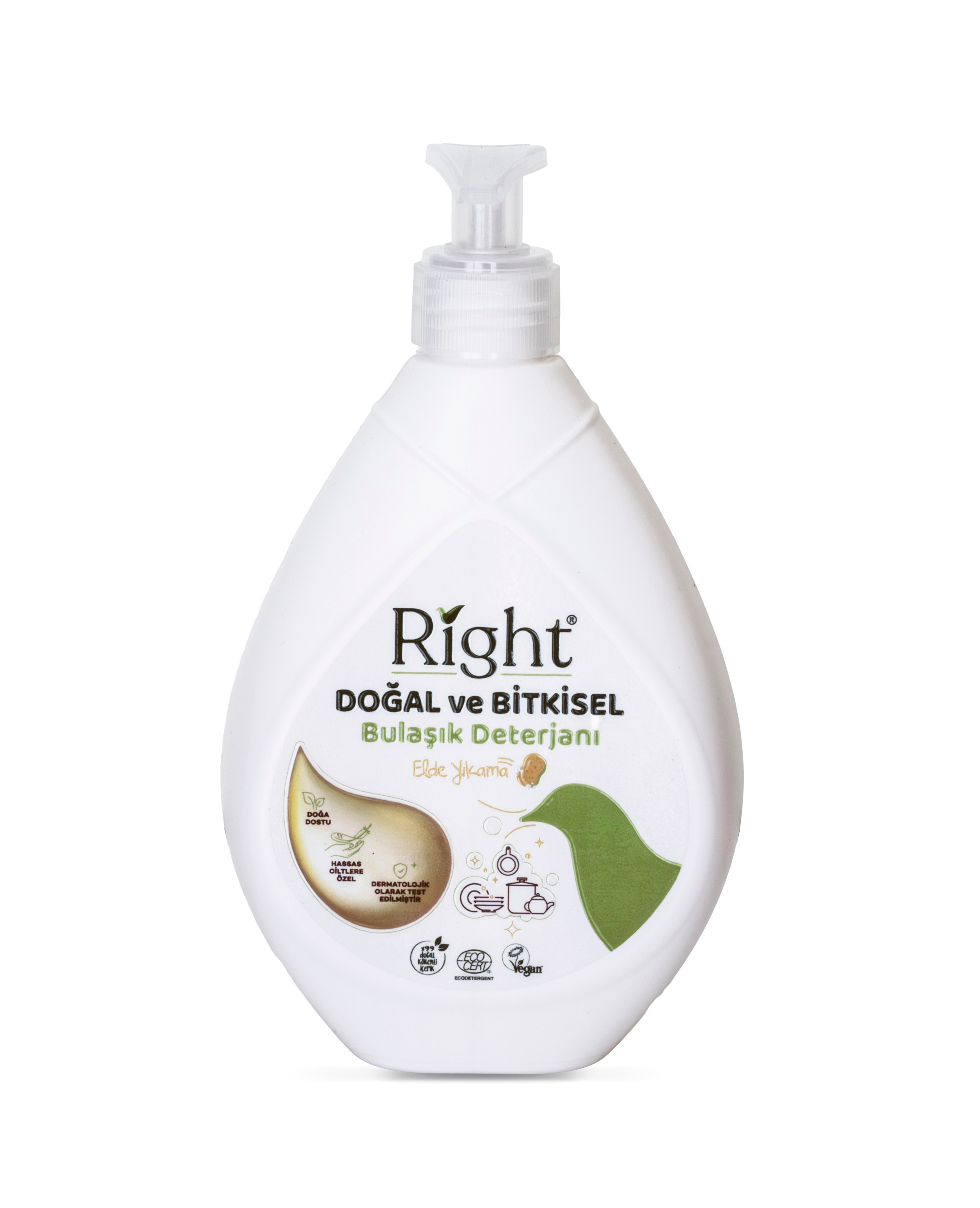 Right Dogal Ve Bitkisel Bulasik Deterjani 600Ml Kns