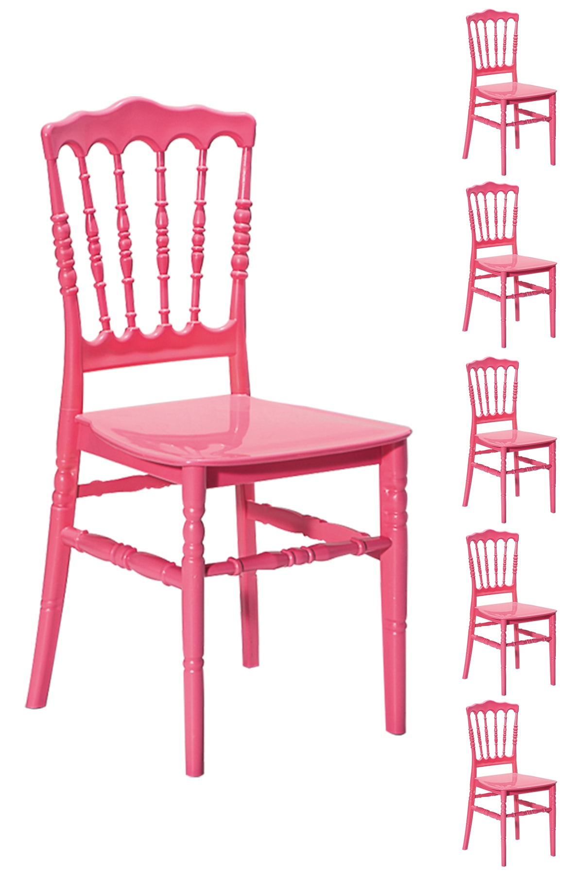 Sandalie 6 Adet Miray Pembe Sandalye / Balkon-bahçe-mutfak