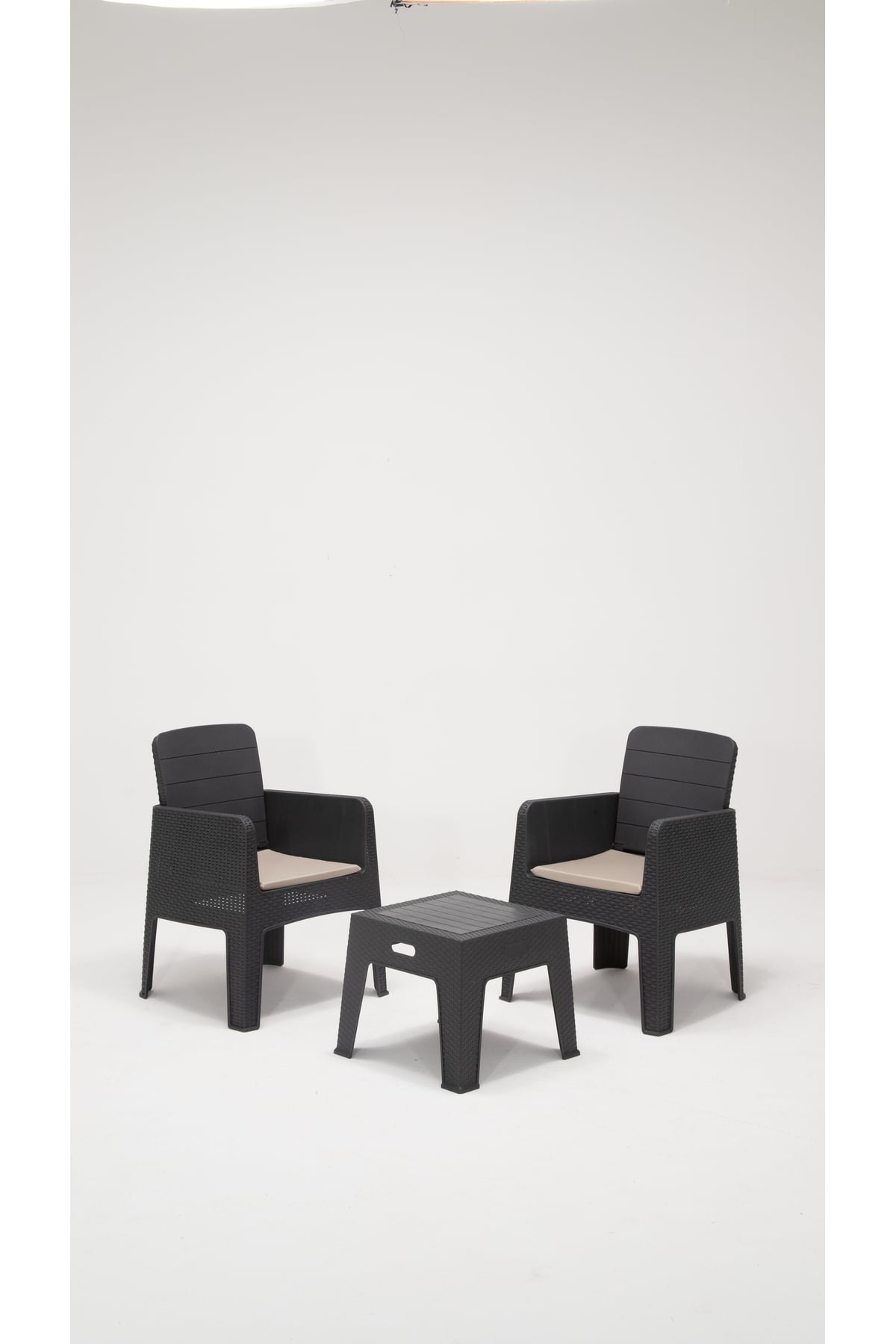 Sandalie Apex Minderli 1+1+S Bahçe&Balkon&Teras Mobilyası - Antrasit