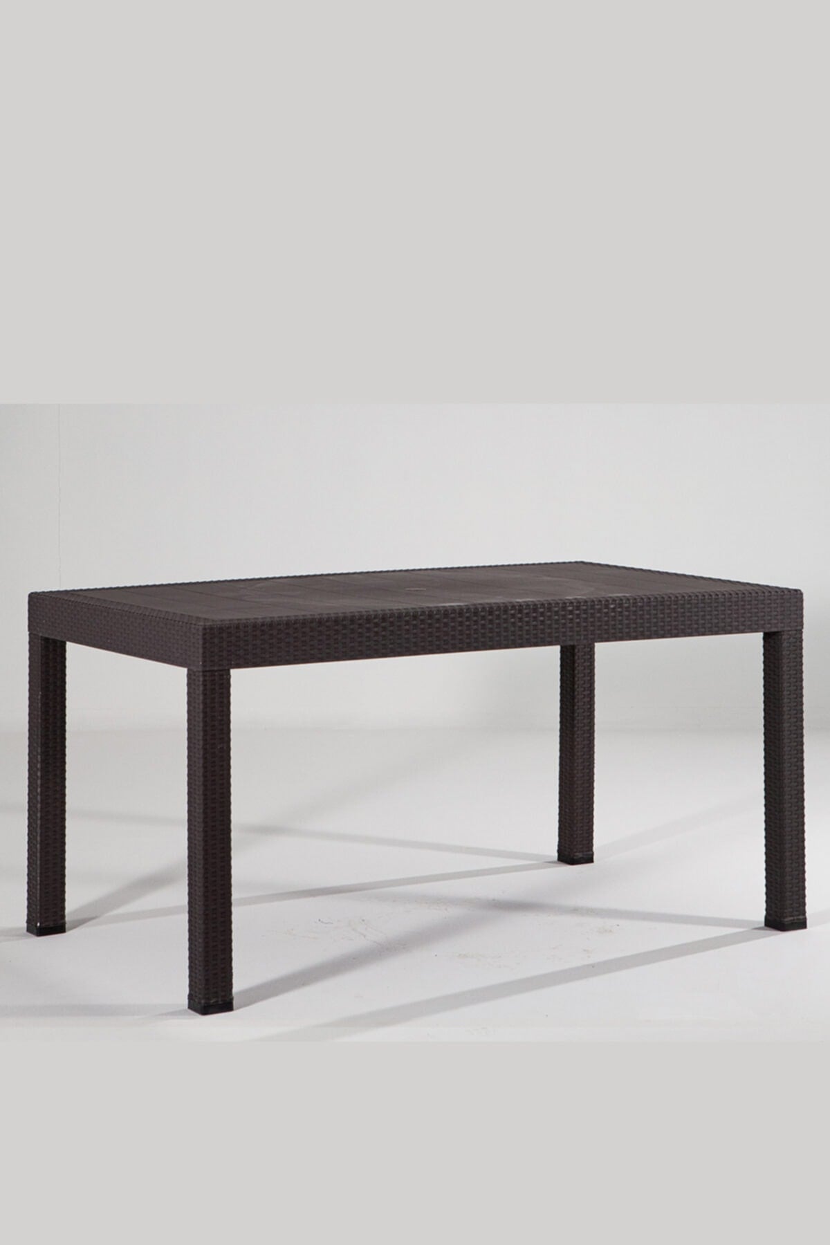 Sandalie Rattan 90x150 Camsız Kahve Masa - Bahçe&balkon&teras