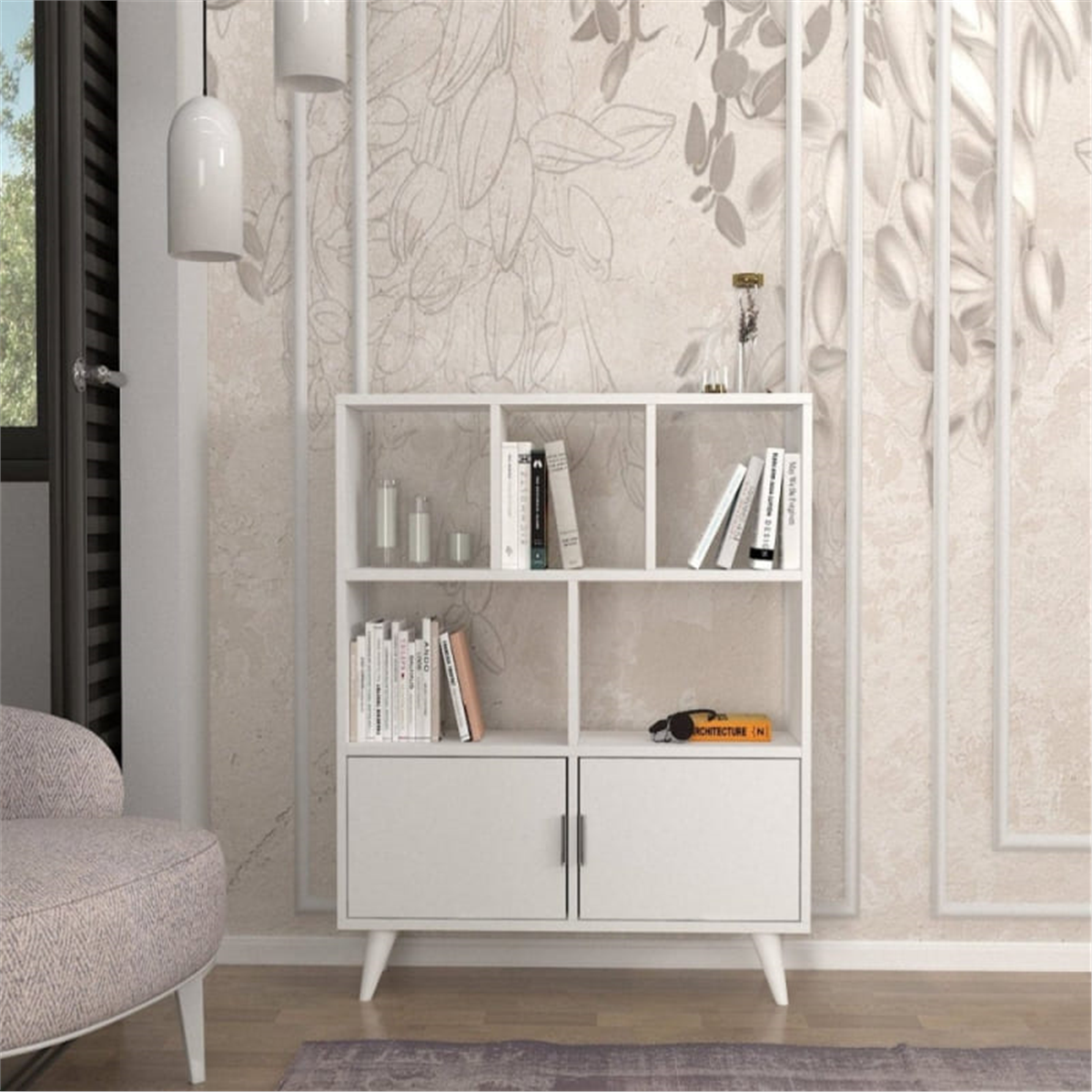 Sava Kitaplik Beyaz 90X1050X22 Cm