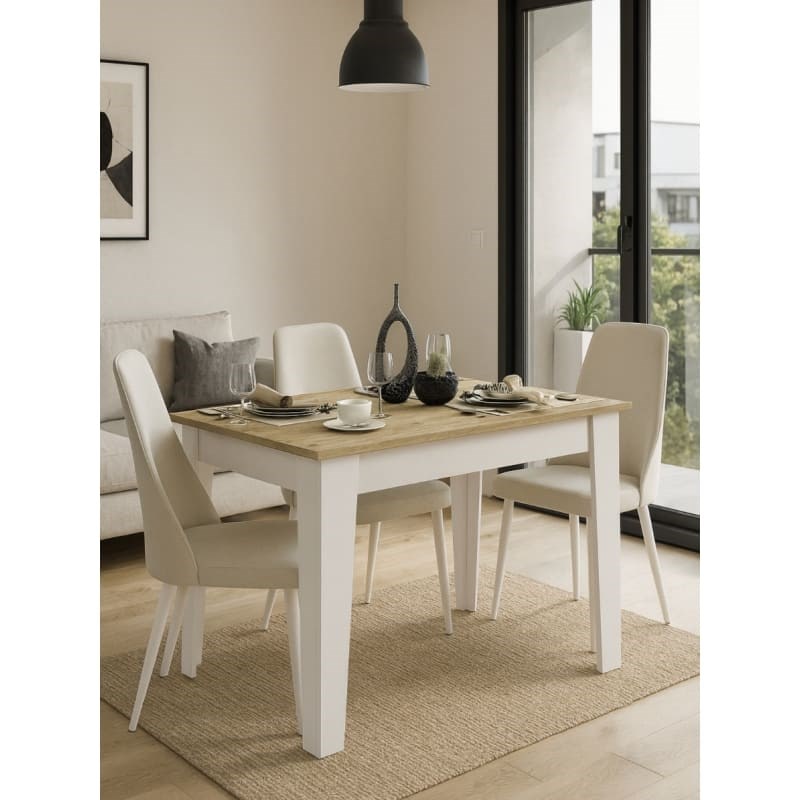 Tatyos Gizli Bolmeli Mutfak Masasi Beyaz-Safir 1100X720X750 Mm