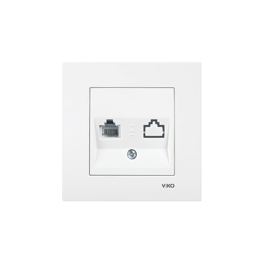Tekli Numeris Priz Krem Cat3 Karre Vk