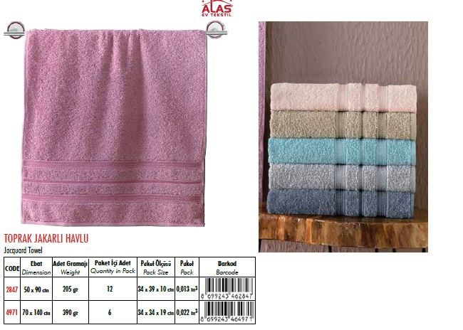 Toprak Havlu 70*140 Cm