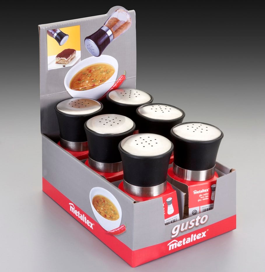 Tuzluk Inox Başlıklı Cam Gusto (Display)- 264324