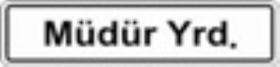 Uyari Levhasi Mudur Yardimcisi 7*24,5Cm-Yul 104