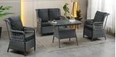 Vilza Rattan Set 2+1+1 Cappucino Zgz