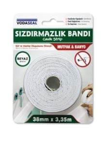 Vodaseal Küvet Kenar Sızdırmazlık Bandı 38 Mm X 3.35 Mt - Beyaz