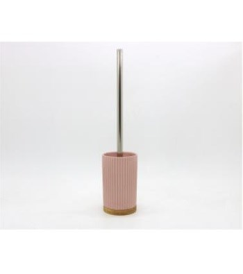Zen Home Klozet Fircasi Bambu Desen Soft Pembe Ce1630B-Toh