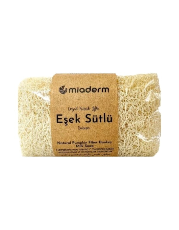 Doğal Kabak Lifli Eşek Sütlü Sabun | 120gr