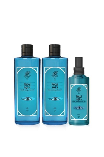 Aqua 2 adet 270 Ml ve Aqua 100 Ml Kolonya Seti
