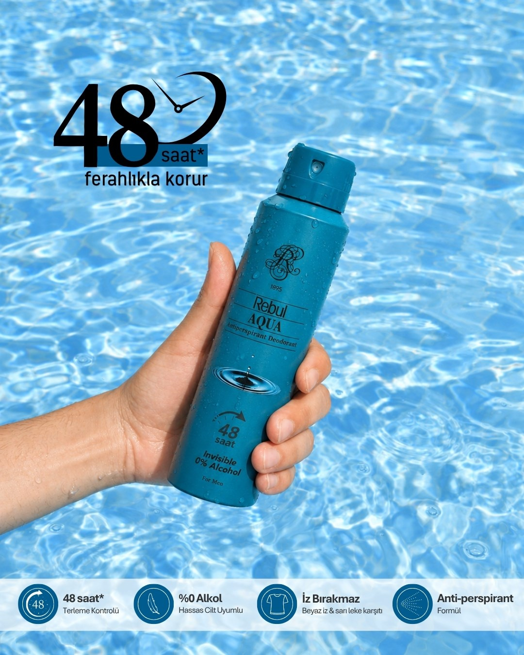 REBUL  AQUA 150 ML ERKEK DEODORANT