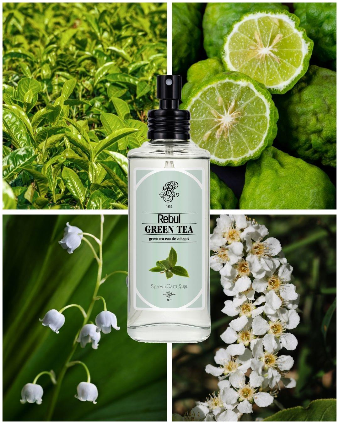 Rebul Green Tea EDC Kolonya 100 ml Cam Şişe