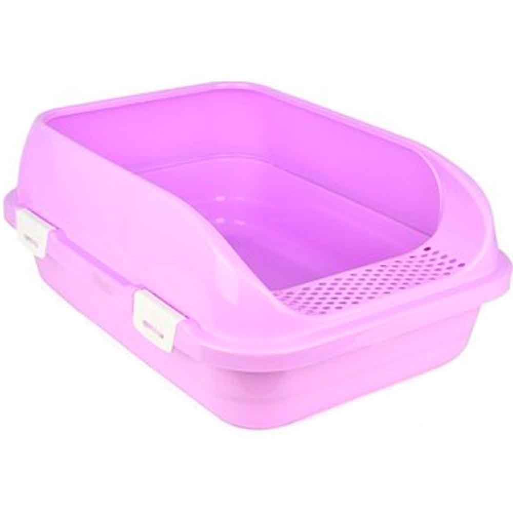 Amazon Açık Izgaralı Kedi Tuvaleti Pembe L 32127515 Amazon Pet Center