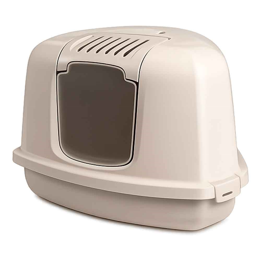 Amazon Joy Pet Üçgen Kapalı Kedi Tuvaleti Bej 35013372 Amazon Pet Center