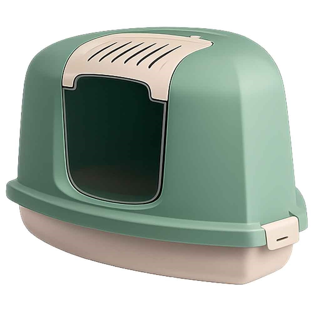 Amazon Joy Pet Üçgen Kapalı Kedi Tuvaleti Yeşil 35013358 Amazon Pet Center