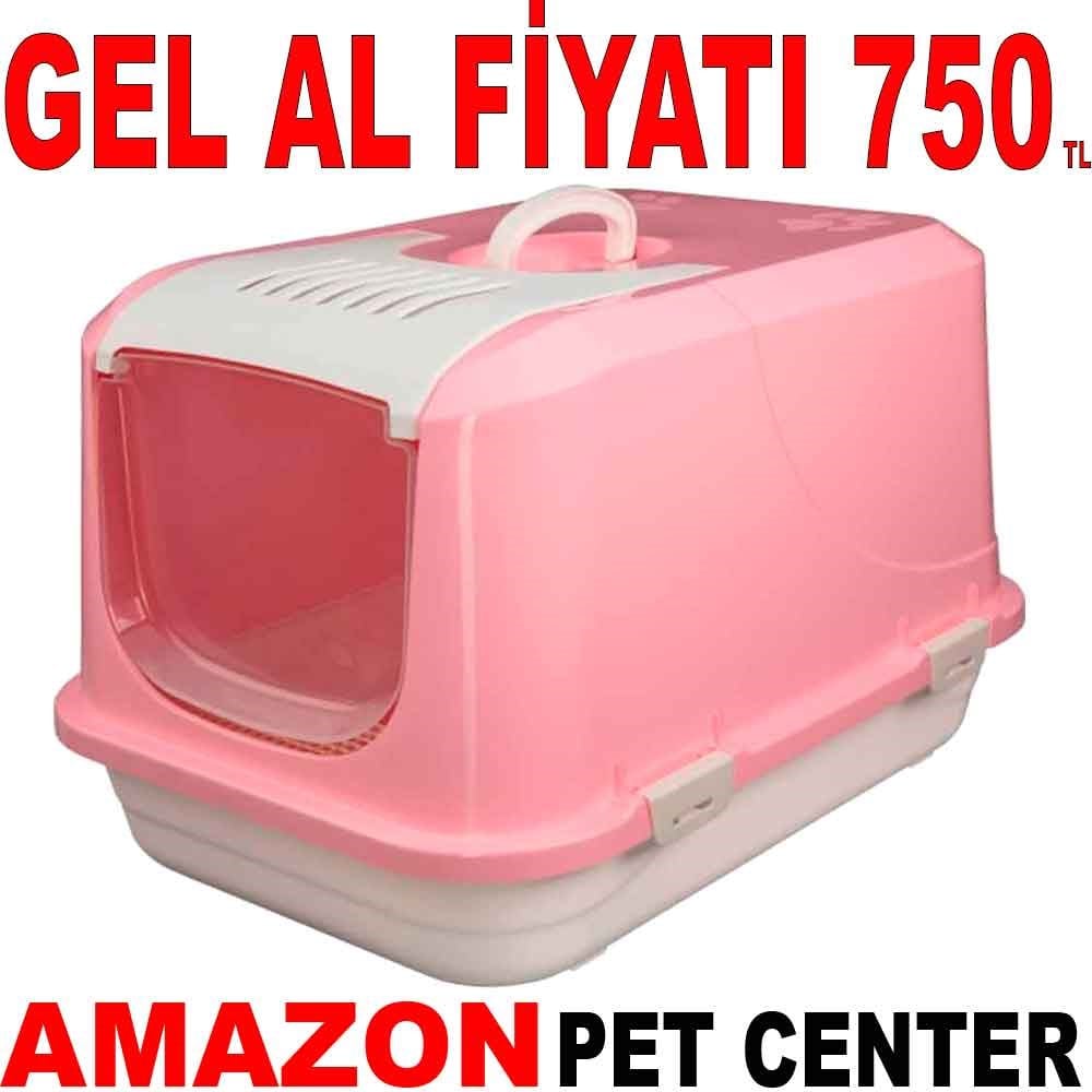 Amazon Kapalı Kedi Tuvaleti Pembe L Gel Al 18052008 Amazon Pet Center