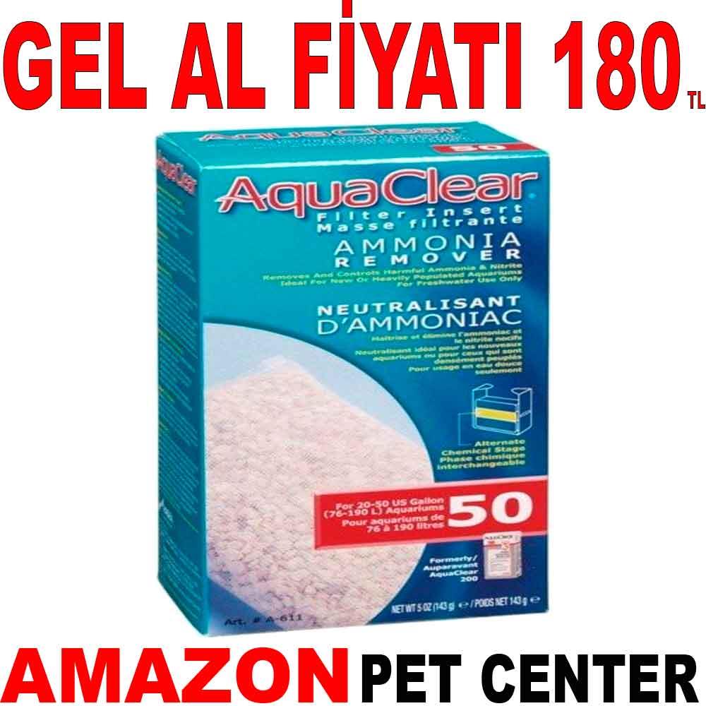Aqua Clear 50 Akvaryum Filtresi İçin Amonyak Giderici 140 Gr 35002680 Amazon Pet Center