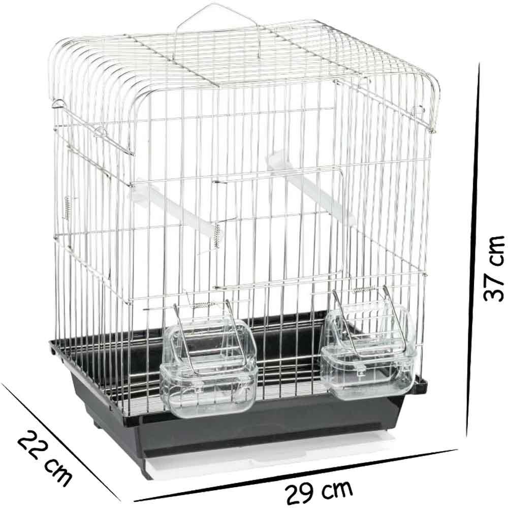 Bilgin Kuş Kafesi Düz Çatılı 200 Krom 17728003 Amazon Pet Center