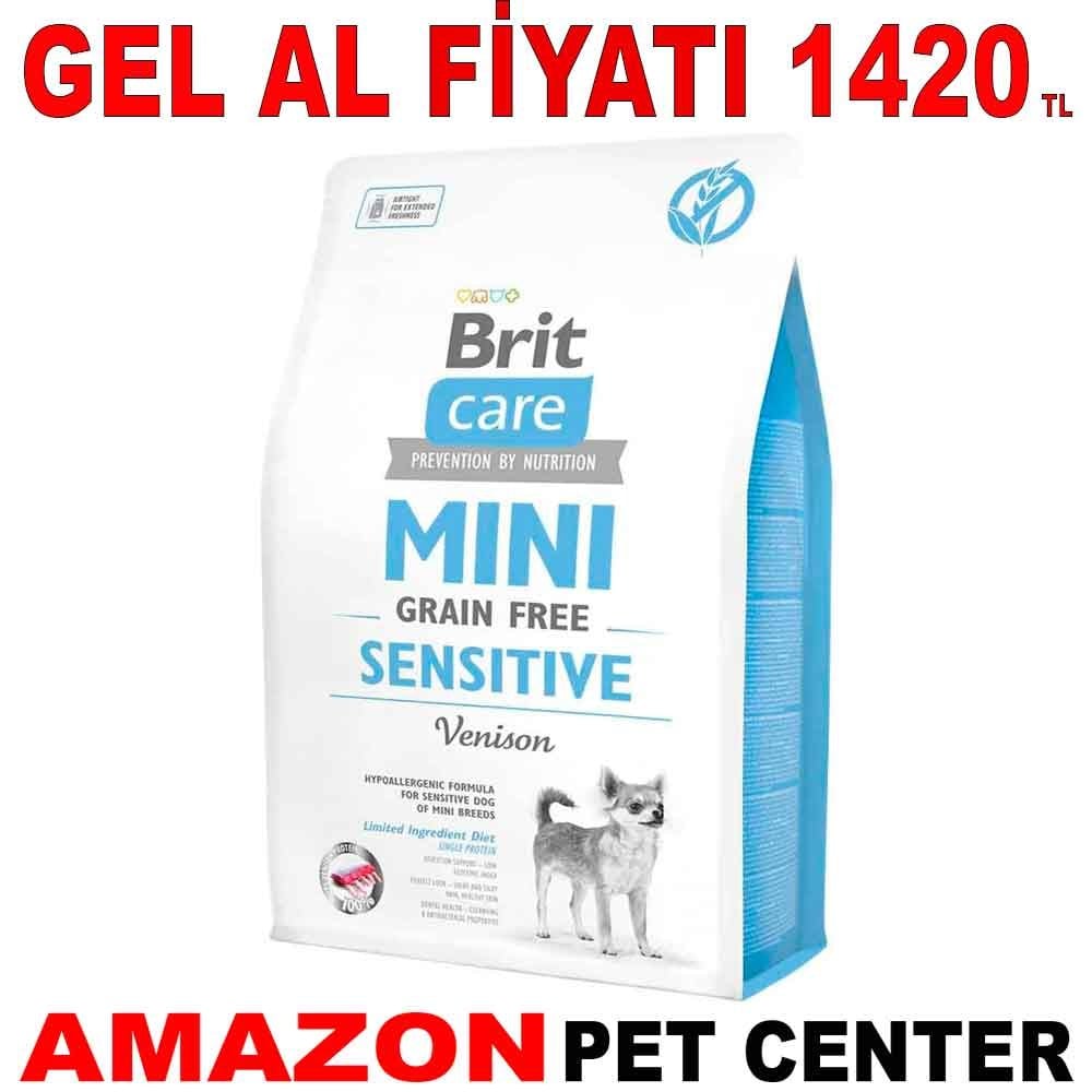 Brit Care Tahılsız Mini Hassas Geyikli Köpek Maması 2 Kg Gel Al 18097009 Amazon Pet Center