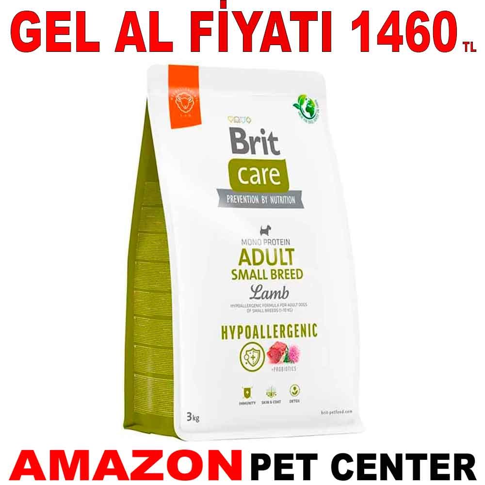 Brit Hypo-Allergenic Küçük Irk Kuzulu ve Pirinçli Yetişkin Köpek Maması 3 Kg Gel Al 20478001 Amazon Pet Center