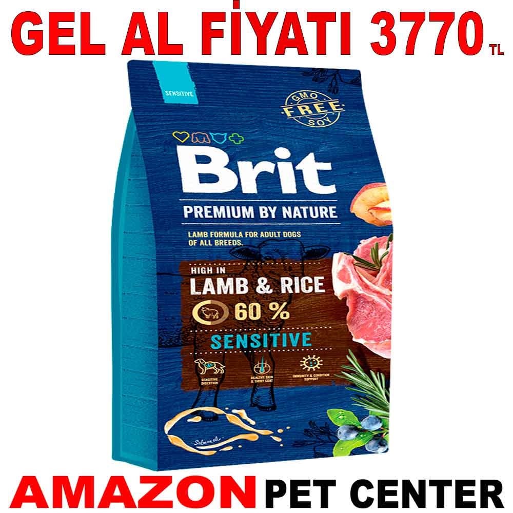 Brit Premium Sensitive Kuzulu Yetişkin Köpek Maması 15 Kg Gel Al 18120004 Amazon Pet Center