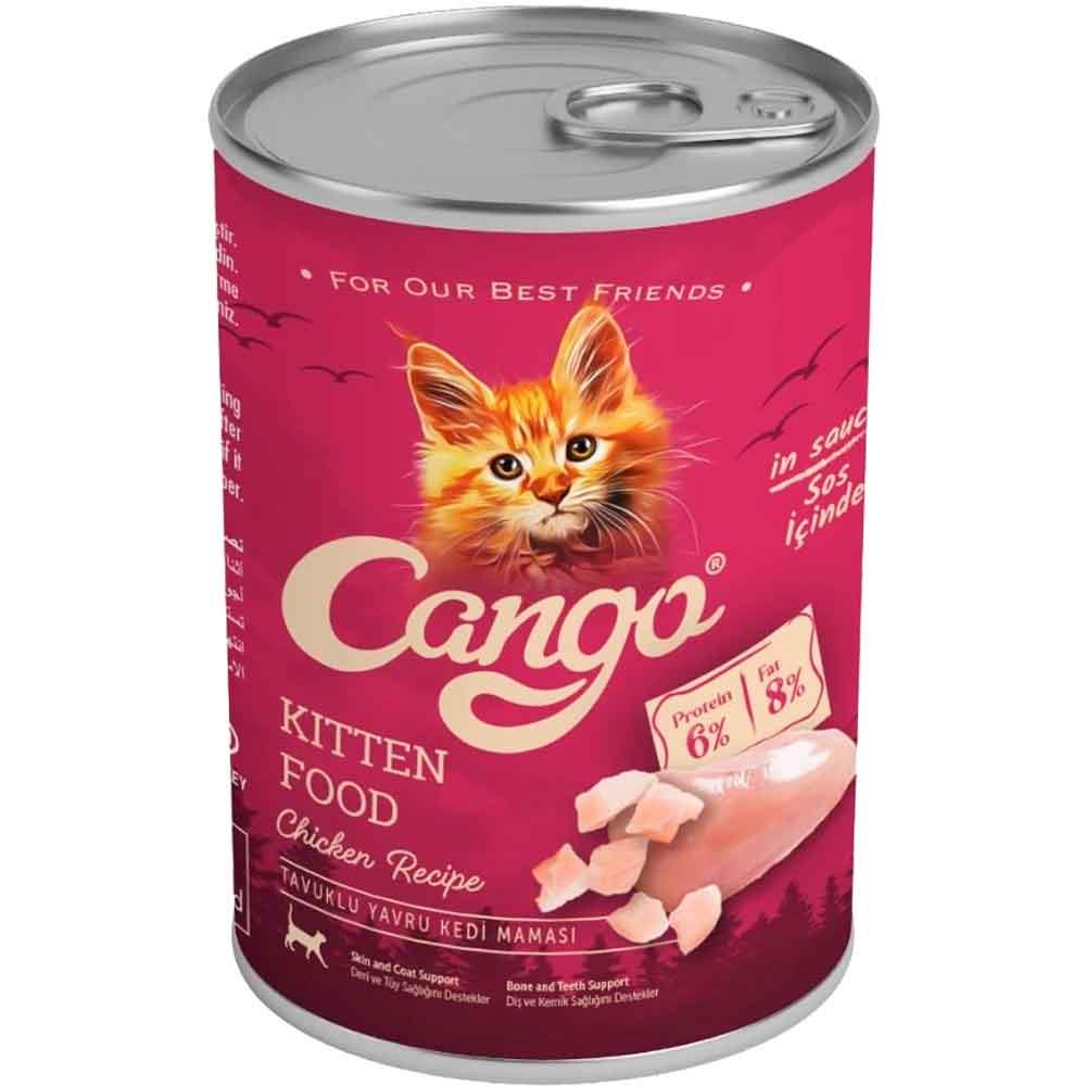 Cango Yavru Kedi Konservesi Tavuklu 415 Gr 8681889062338 Amazon Pet Center