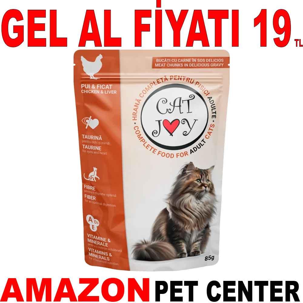 Cat Joy Kedi Konservesi Tavuklu Ciğerli 85 Gr 35000815 Amazon Pet Center