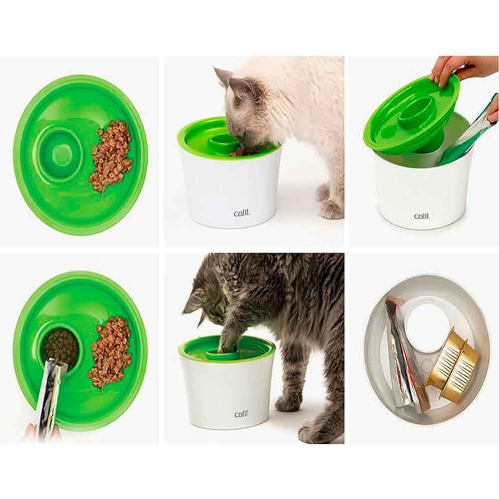 Catit 43741 Multi Feeder Çok Amaçlı Besleyici Kedi Mama Kabı 022517437414 Amazon Pet Center