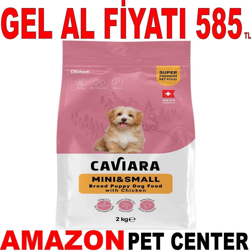 Caviara Tavuklu Mini & Küçük Irk Yavru Köpek Maması 2 Kg Gel Al 35012467 Amazon Pet Center